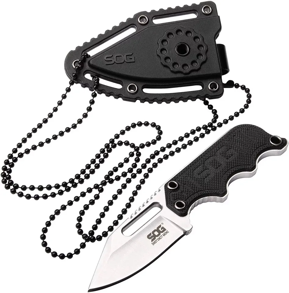 

SOG NB1002 EDC Neck Chain Knife Tactical Scabbard Self-Defense Survival Emergency Situations Portable Outdoor Camping Equipment