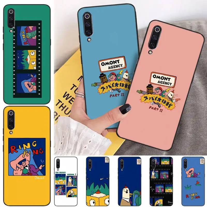 

Creative Cartoon Illustration Phone Case Funda For Xiaomi Mi Cc Note 7 8 8t 8es 9 9se 9a 10 10t 11 F1 MAX 2 3 Pro Lite Ultra