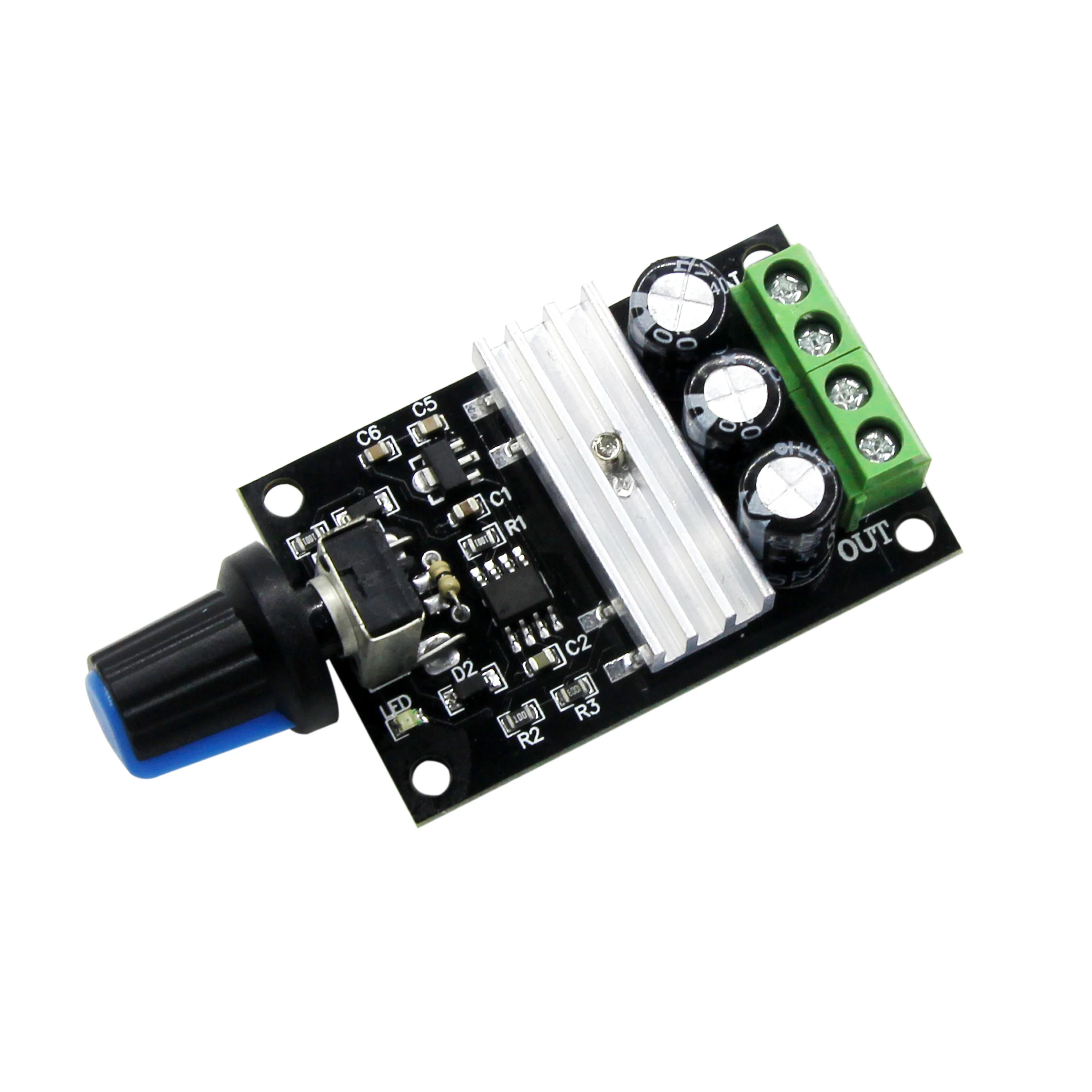 Контроллер скорости двигателя 1203B PWM DC 6 в 12 В 24 28 3 А новый контроллер