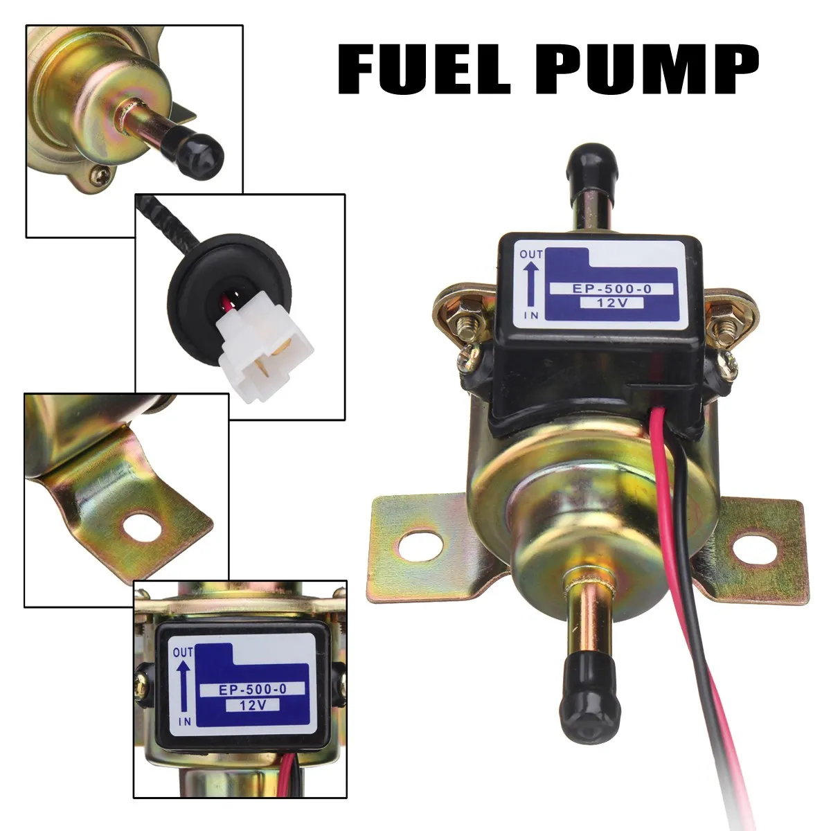 1Pcs High Quality Fuel Pump For KUBOTA 12V Small Engines 70-80 LPH 1-5 PSI Durable Material | Pumps