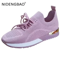 summer women sneakers 2021 breathable fly woven ligtweight running walking flat mother sports shoes large size 35 43 tenis mujer
