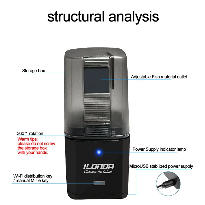 Автоматическое управление аквариумными рыбками встроенное время/Wifi