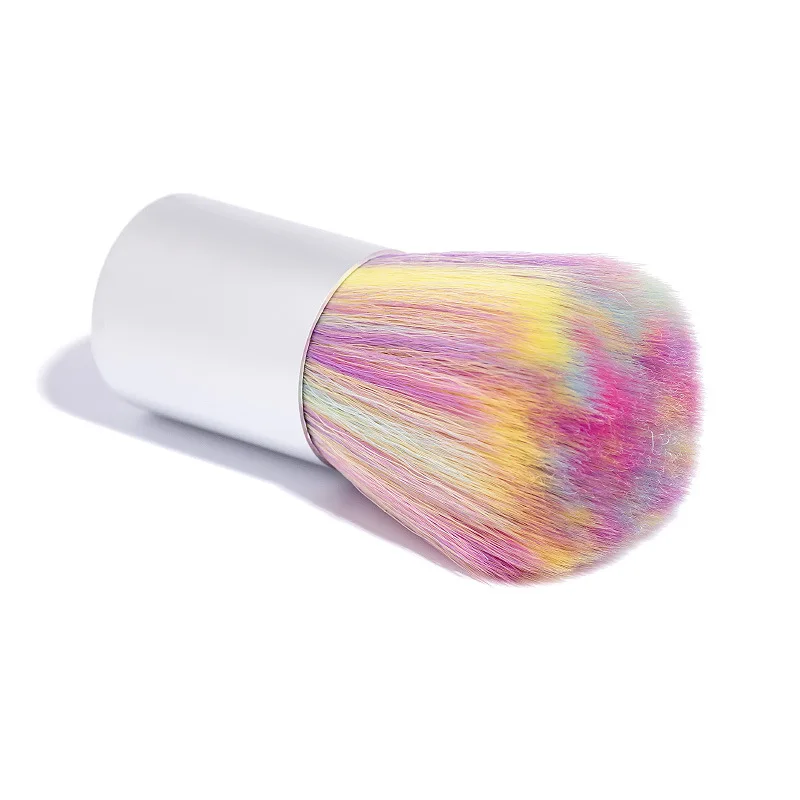 

1 шт., красочная щетка для очистки ногтей, мягкая Пылезащитная щетка для ногтей, щетка для удаления пудры, очиститель для акрила и макияжа 4