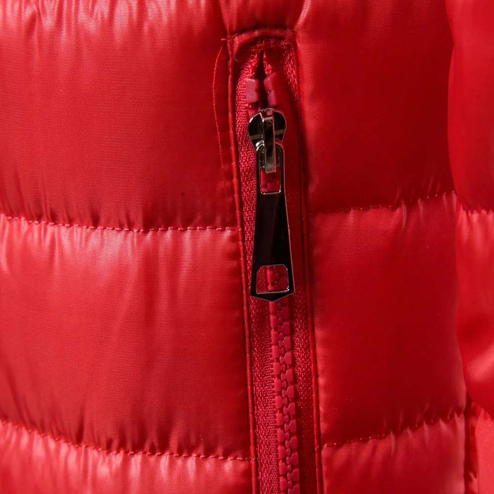 Мужской короткий пуховик с воротником стойкой ультра легкий Повседневный Белый