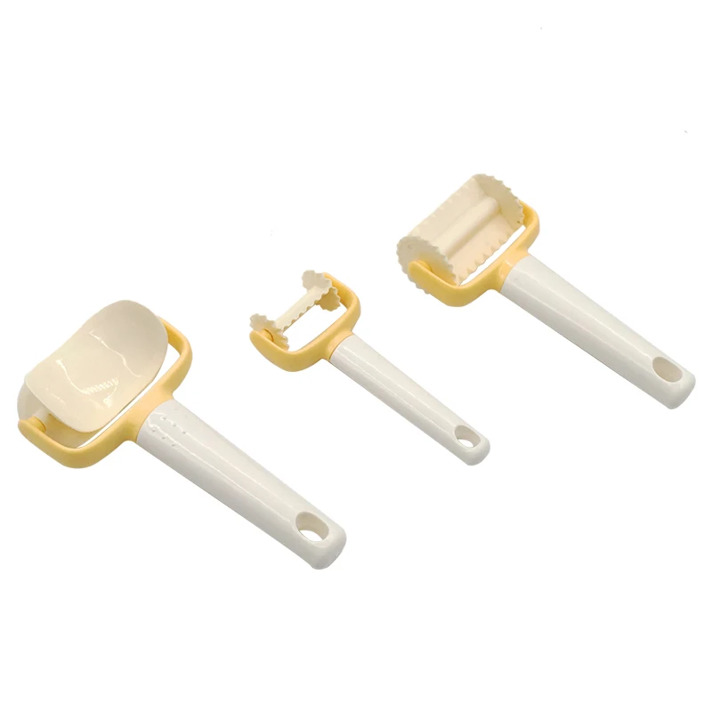 3 шт./компл. раскатки Ангел Печенье Резак прессформы Торт DIY украшения штамп набор