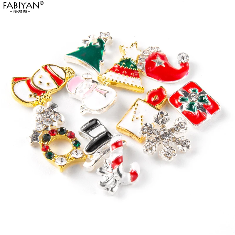 Рождественский дизайн ногтей украшение для маникюр УФ Гель лак ботинки со