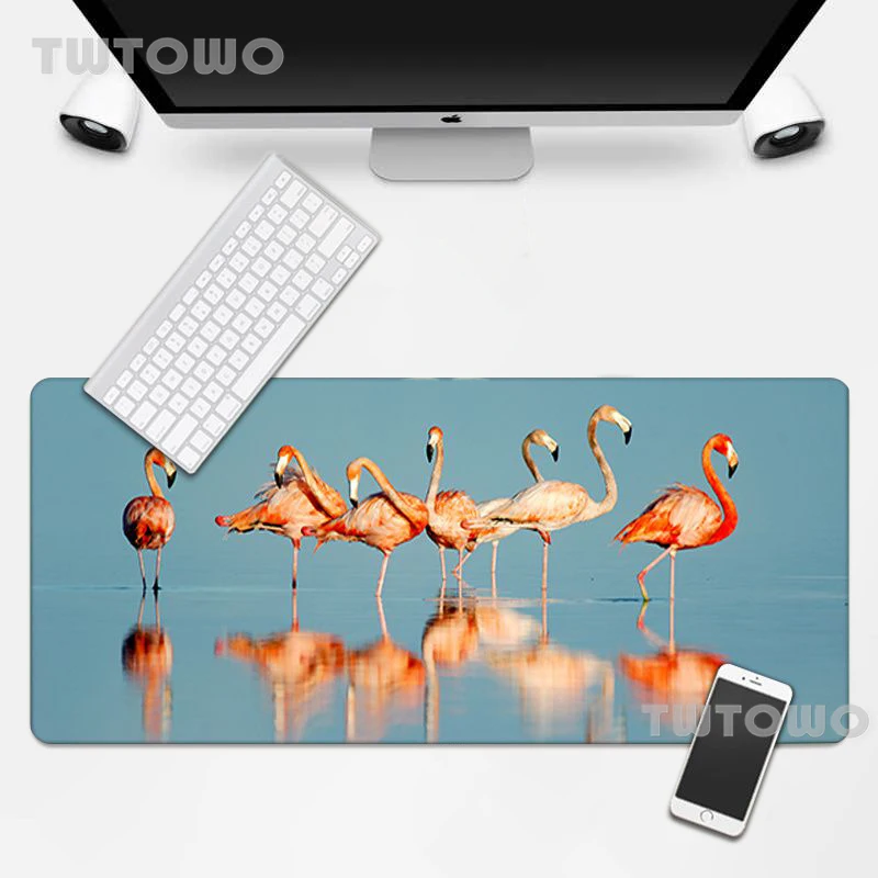 

Flamingo Custom HD Large Size Mouse Pad Lovely Soft Anime Art Cartoon Home Mice Pad Mouse Mat Keyboard Pad