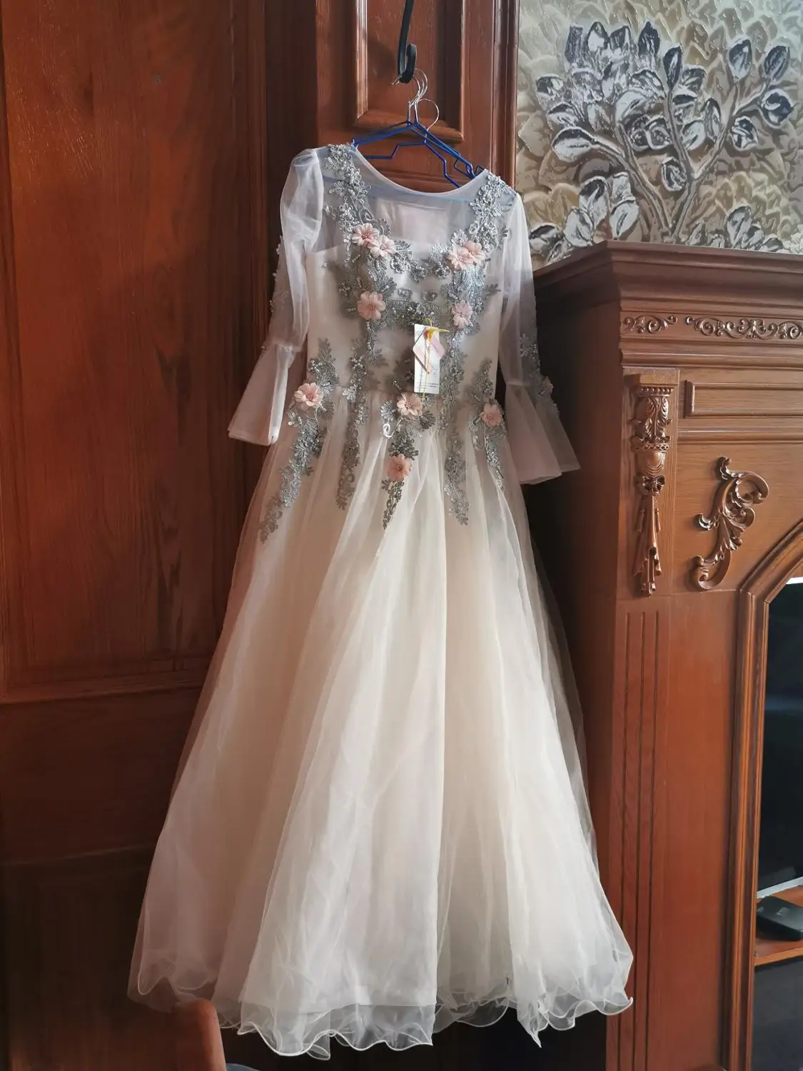 Вечернее платье с длинным рукавом длинное вечернее бусинами 2020|evening dress ball gown|bridal