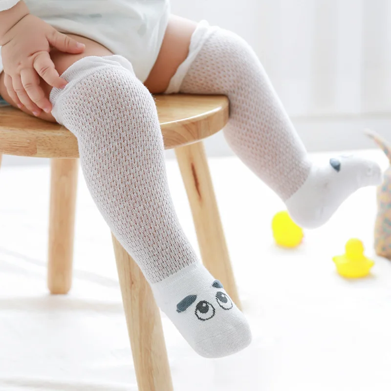 

0-3Y Baby Socks Summer Mesh Thin Cotton Baby Girl Socks Over The Knee Socks Stockings Ice Silk Baby Boy Mosquito Socks