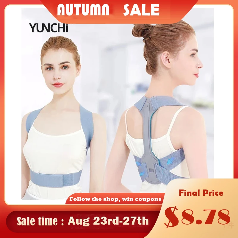 Корректор осанки для спины поддержка ключиц позвоночника плеч пояс облегчения