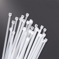 100pcs 1 9 x 6080100120150200mm 2 8 x 150200250300 white milk cable wire zip ties self locking nylon cable tie