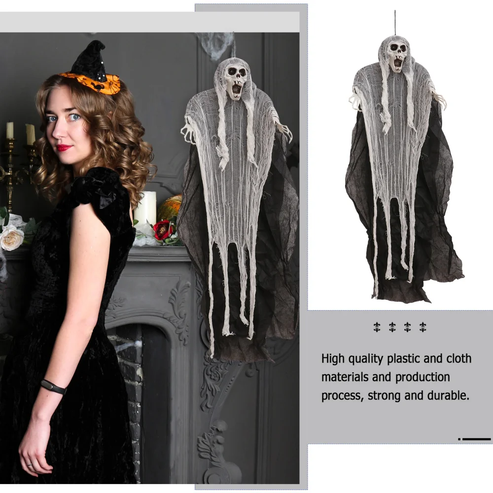 

1Pc Cloth Hanging Ghost Pendant Party Ornament Black