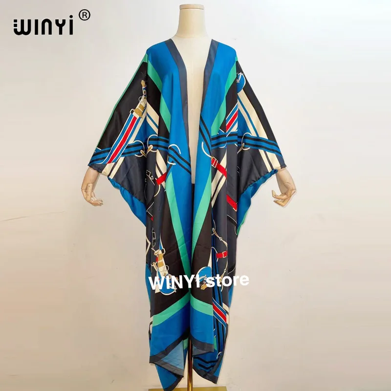 Дубай Sunmer 2021 WINYI женский кардиган пальто Свободное длинное платье коктейвечерние