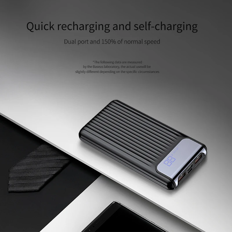 Быстрая зарядка 3,0 PD внешний аккумулятор 10000 мАч двойной USB lcd Внешний аккумулятор зарядное устройство портативное зарядное устройство для iphone x 8 7 samsung