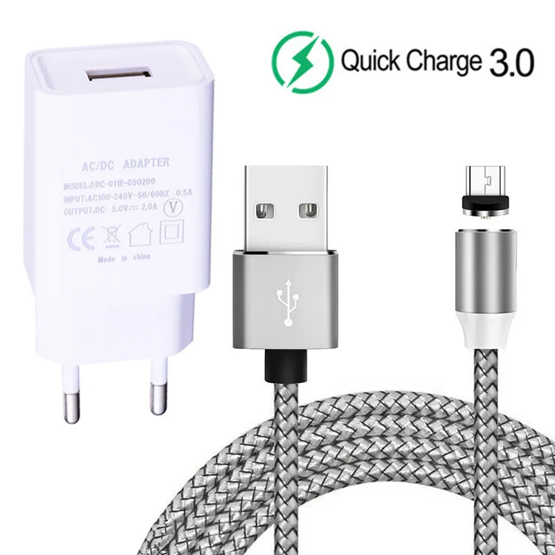 Магнитный зарядный кабель Micro USB Для Huawei P Smart 2019 Y5 Y6 Y7 Honor 8S 8X 9C 7C зарядное