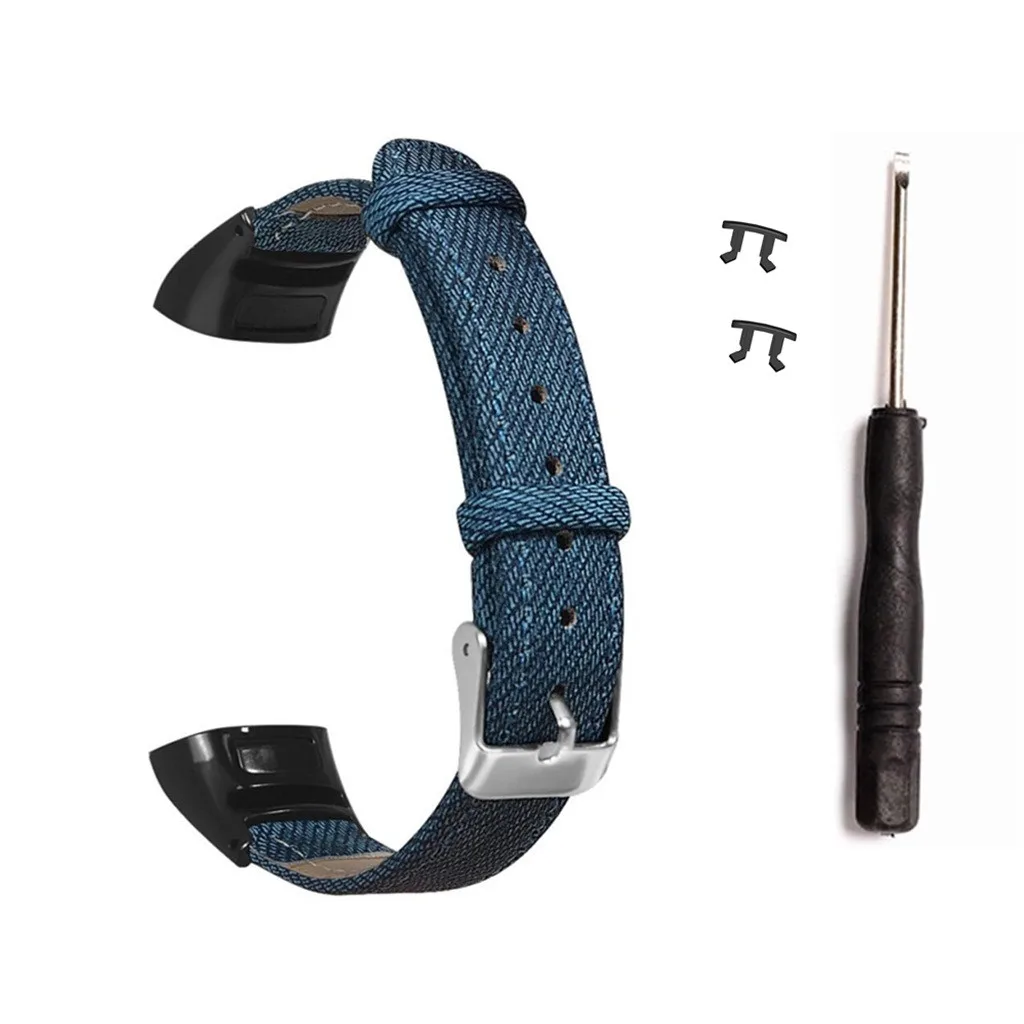 Ouhaobin ремешок на запястье для huawei Honor Band 5/4, джинсовый браслет, металлический чехол, ремешок на запястье, аксессуары для часов
