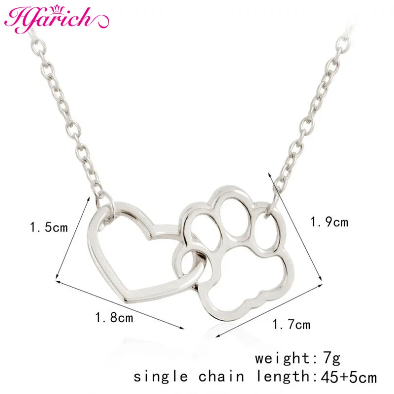 Ожерелье с отверстиями в форме лапы питомца милые животные собака кошка любовь