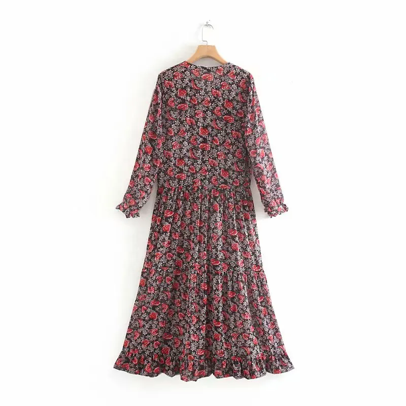 Женское винтажное платье макси в стиле бохо вечерние ничное платье-трапеция с