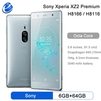 sony xperia xz2 premium h8166 dual sim mobile phone 4g lte 5 8 snapdragon 845 octa core 6gb ram 64gb rom nfc original cellphone