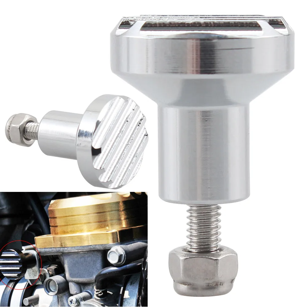 Хромированный алюминиевый рифленый карбюратор ручка дроссельной заслонки для