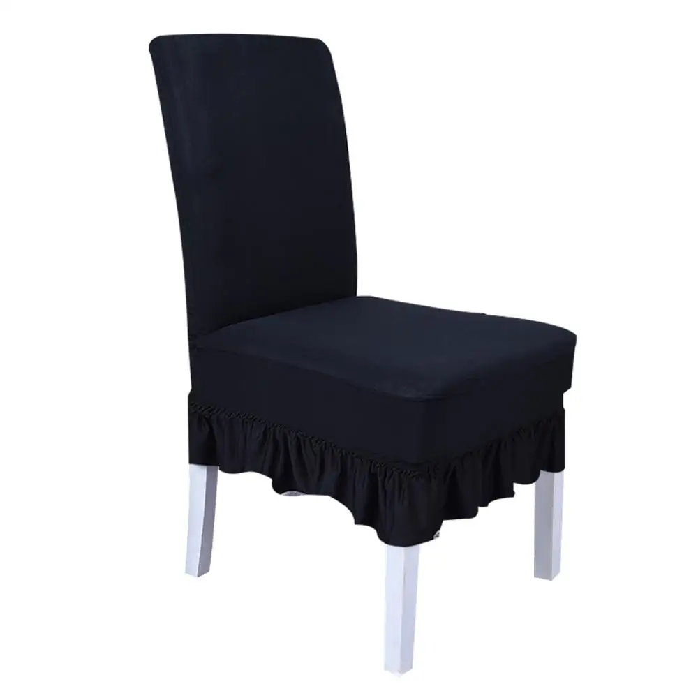 

Meijuner Chair Cover Polyester Elastic Chair Seating Removable Skirt Slipcover Modern Kitchen Chair Anti-foul Case For Hotel Dec