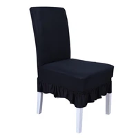 meijuner chair cover polyester elastic chair seating removable skirt slipcover modern kitchen chair anti foul case for hotel dec