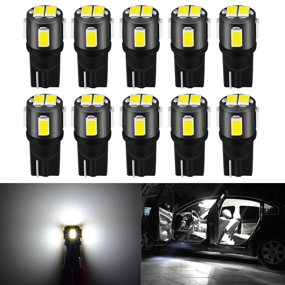 

10pcs T10 W5W Canbus 194 168 LED Car Interior Reading Light Signal Lamp For Mercedes Benz W203 W211 A B C E GLK M Class White