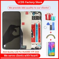 6 39 aaa quality lcd with frame for huawei y7p 2020 lcd display touch screen assembly for huawei p40 lite e lcd display screen