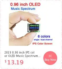 " дюймовый OLED музыкальный анализатор спектра MP3 автомобильный ПК усилитель аудио индикатор уровня музыкальный ритм анализатор VU метр