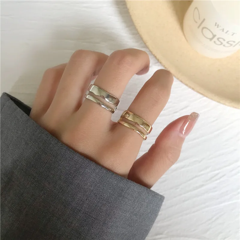 

IOY IRENE Punk Rings For Women New Fashion Minimalist Style Metal Alloy Joints Index Finger Ring Party Jewelry
