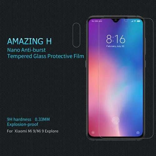 XD CP+ Max стекло для Xiaomi Mi 9 стекло Nillkin 9H защита экрана Полный Клей закаленное стекло для Xiaomi Mi 9 защитная пленка - Цвет: H Flat Edge