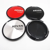4pcs 63mm advan racing car wheel center hub emblem badge cap cover sticker auto styling accessories