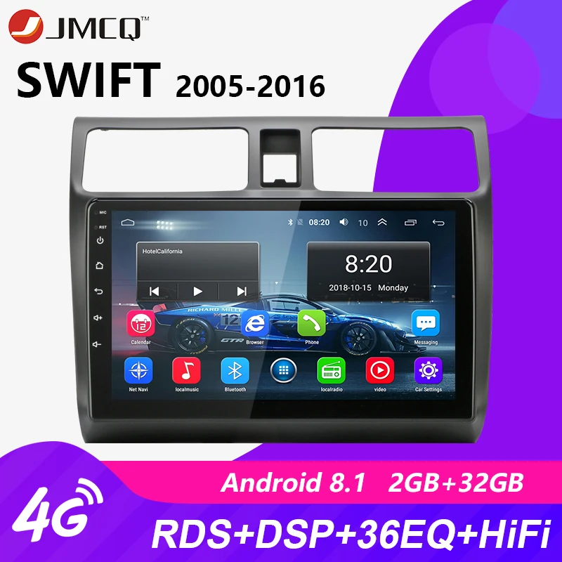 10 1 &quotAndroid 8 4G 2 Din Автомобильный Радио Мультимедийный видео плеер для Suzuki Swift 2005 2016
