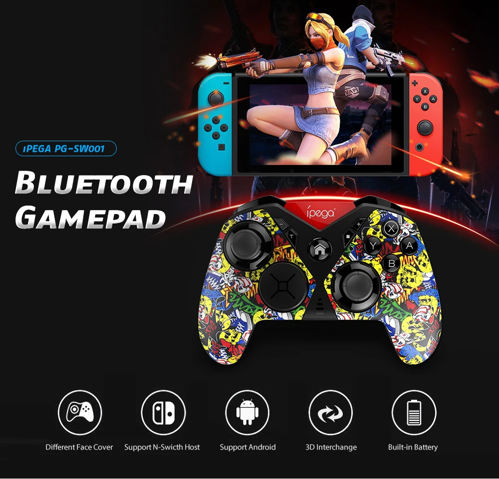 IPEGA PG SW001 Bluetooth геймпад для Nintend Switch беспроводной игровой контроллер Джойстик N