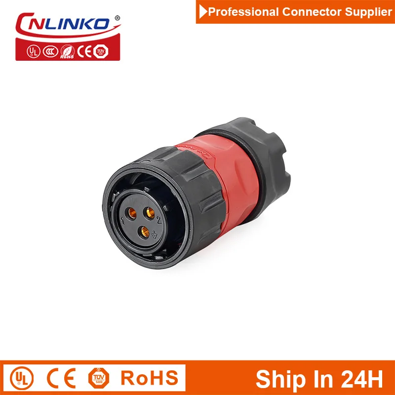 

Cnlinko YM20 Plastic 3pin Waterproof Wire Connector Soldering Male Female Socket Plug for UAV Industrial Medical Solar Boat Ship