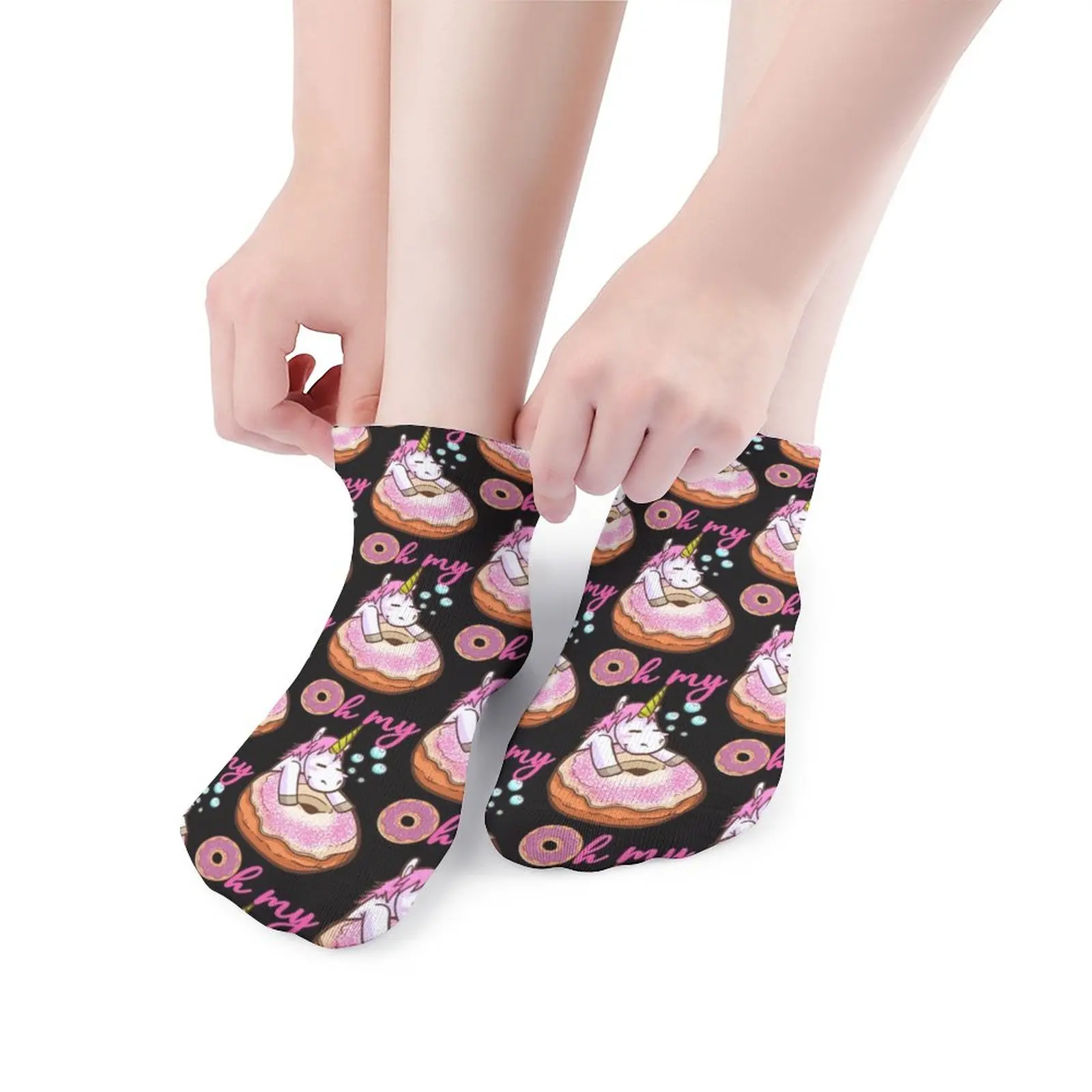 

Donut Socks Evening Drawings Socks Energy Ladies Non Skid Large Chemical Fiber Socks