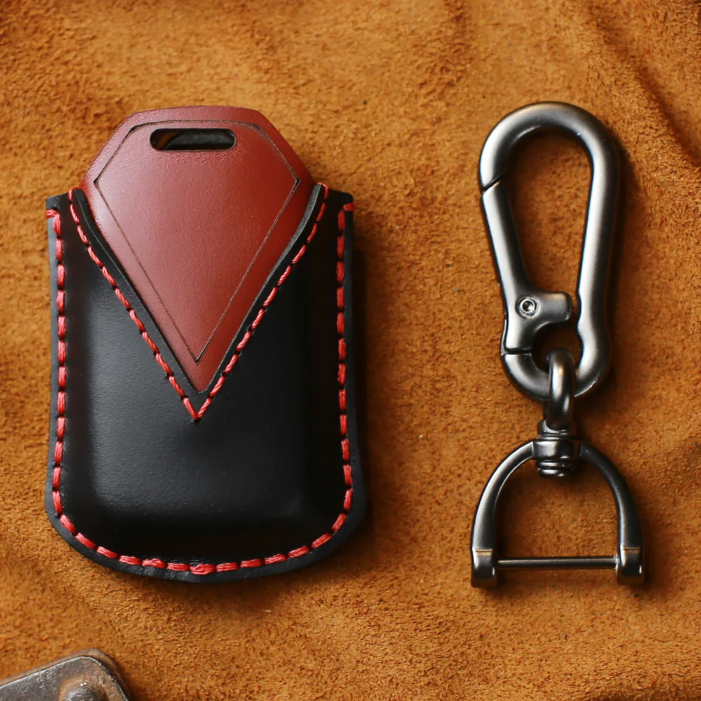 Чехол KEYYOU из натуральной кожи для автомобильного ключа с дистанционным