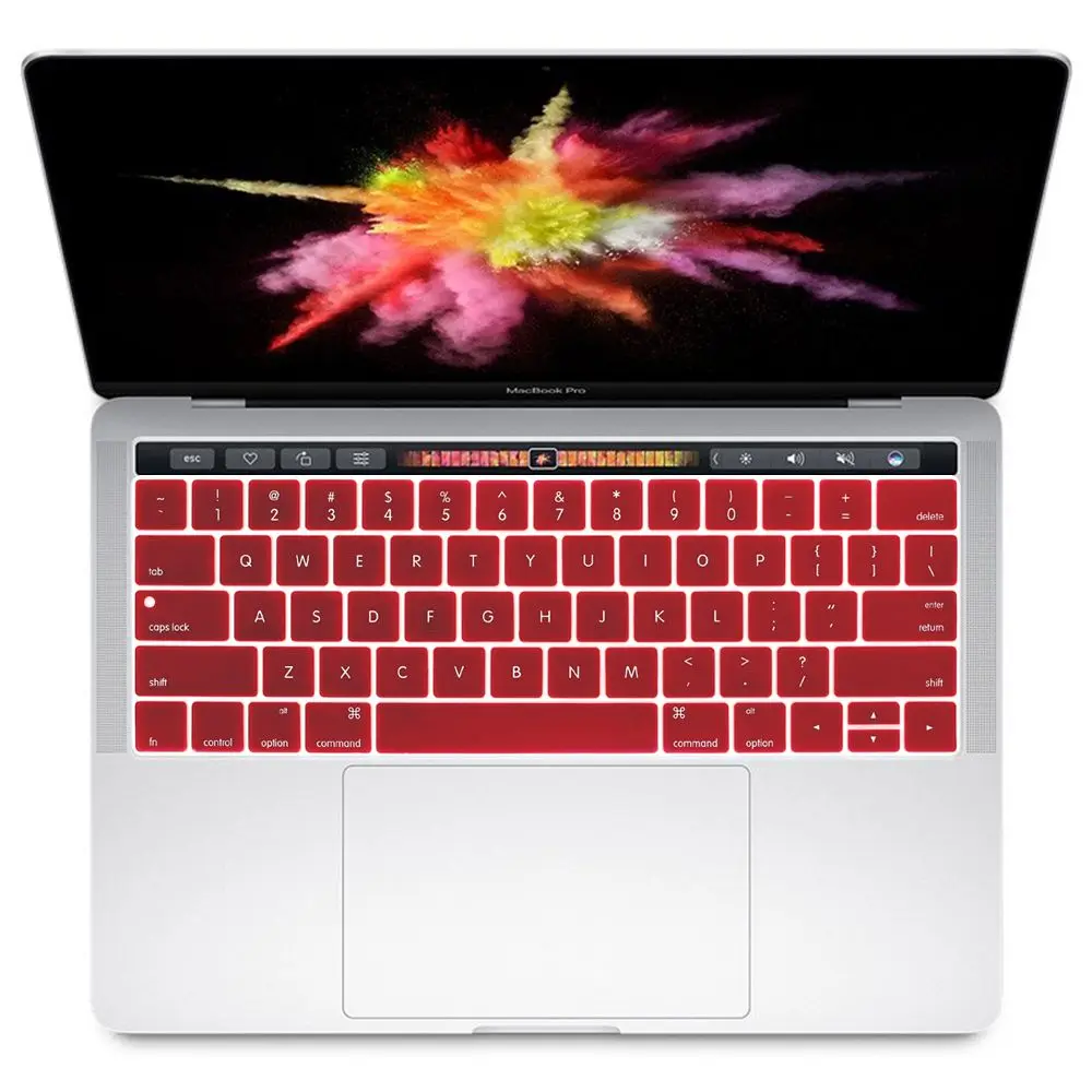 3 Английская американская Защитная пленка для клавиатуры для Macbook Pro 13,3 A1706 A1989 и 15,4 дюймов A1707 A1990 с сенсорной панелью - Цвет: 3