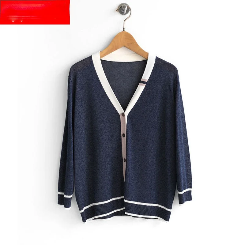 

Vintage Ladies Knitted Cardigans Sweaters Women Long Sleeve V-neck Korean Fashion Tops Cardigans 2021 Spring Autumn X291