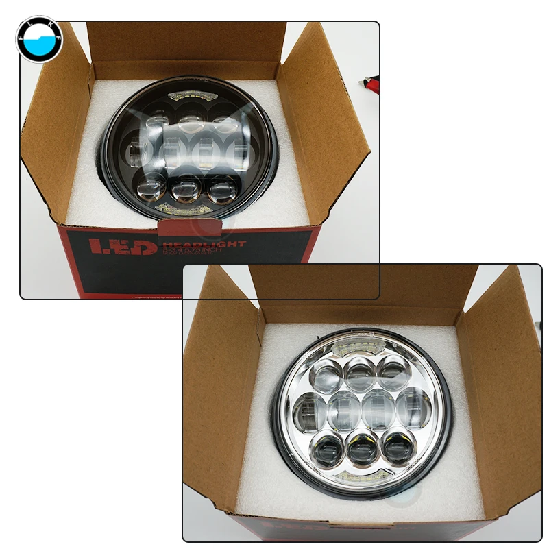 Круглые Светодиодные проекционные фары 5 3/4 дюйма 75 для мотоцикла XG XL XR FXSTS FLSTS FLSTSB
