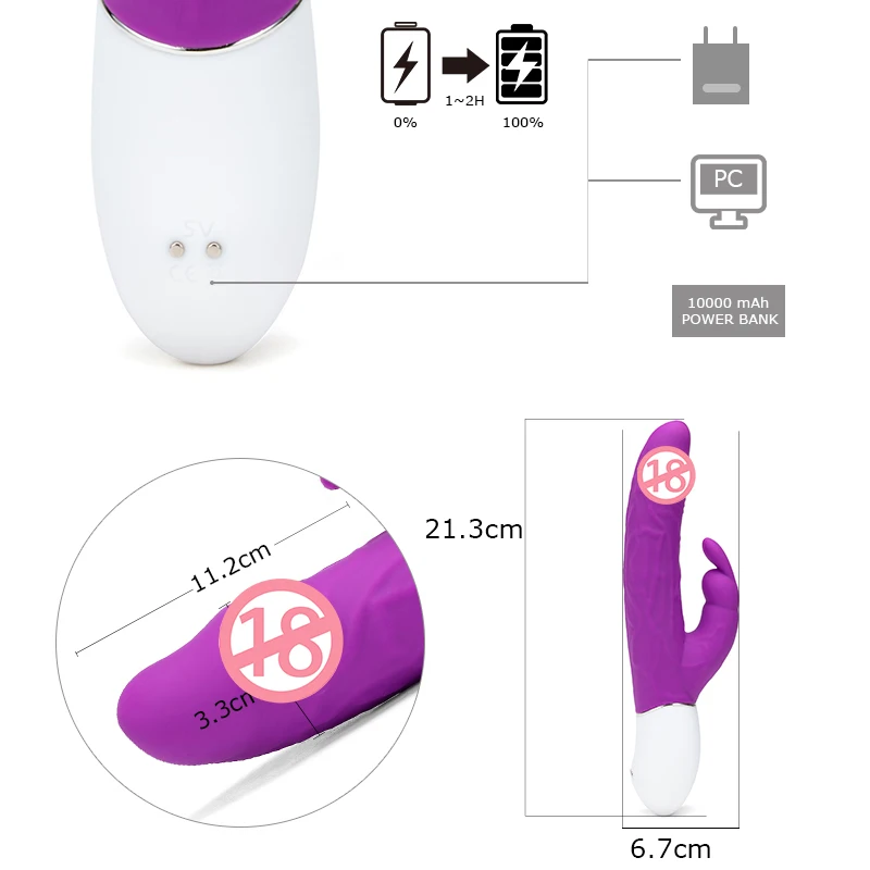 G Spot кролик вибратор для женщин вибрирующий массажер силиконовый Женский