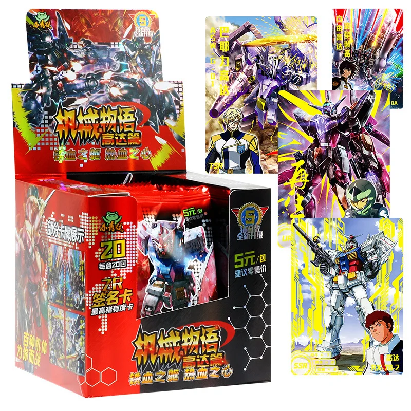 

100Pcs Set Machine Story Gundam Cards Sr Mecha Rally Collection Card Action Figure Peripherals Toys Gifts for Kids In Stock