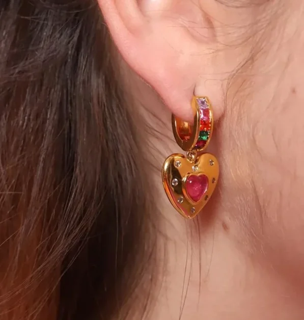 

Женские асимметричные серьги, медные и золотые серьги в стиле «Ретро»