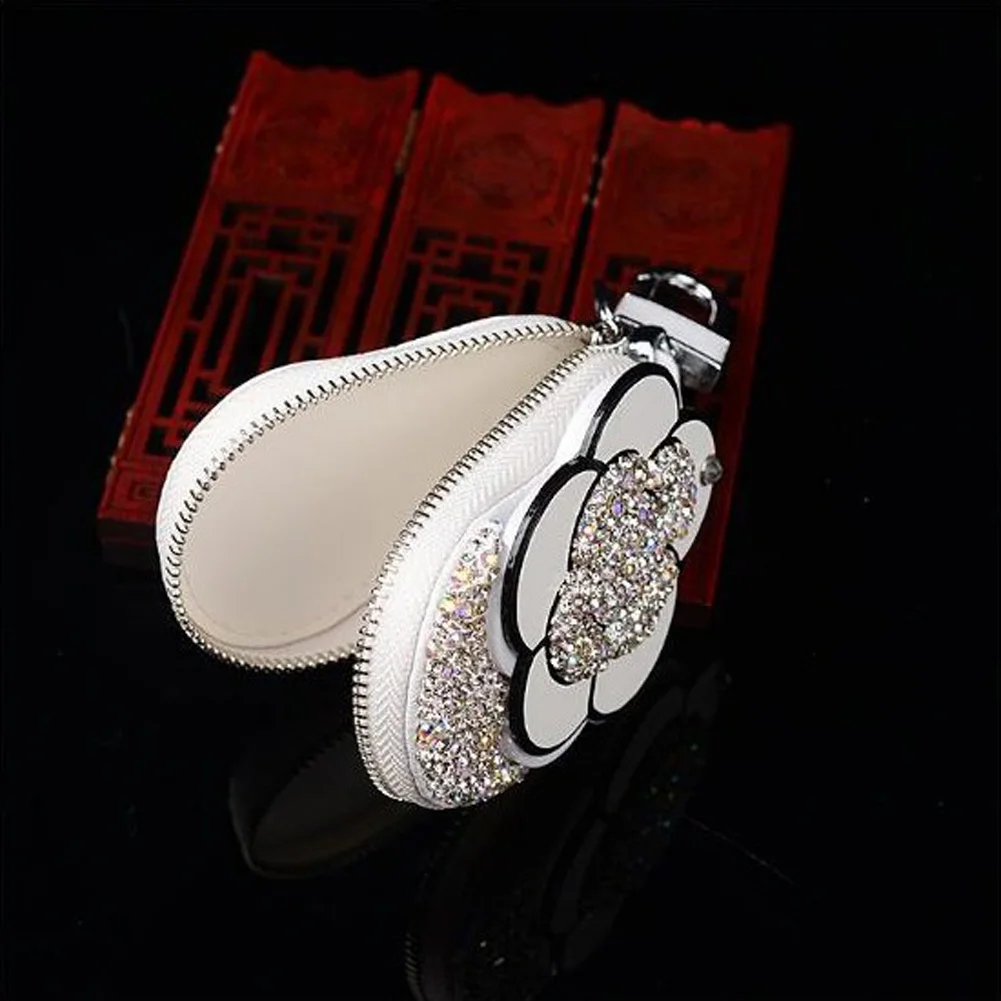 Универсальный блестящий чехол для автомобильных ключей из искусственной кожи на