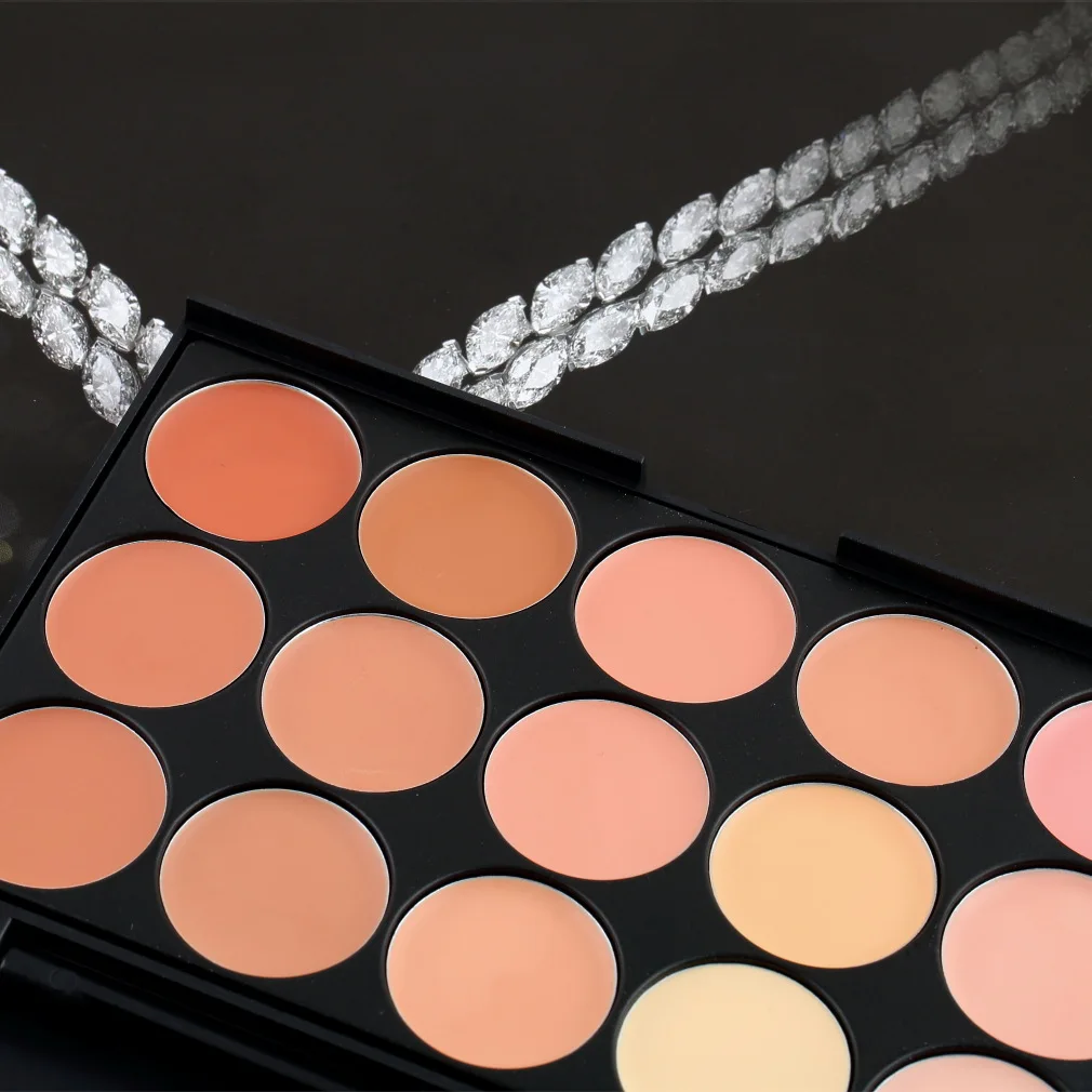 

15 Color Professional Facial Concealer Camouflage Contour Palette Salon Face Corrector Cosmetic Beauty Makeup Tools Palette
