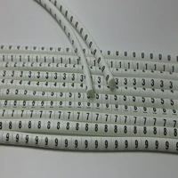 freeshipping 0 5 0 75 1 0 1 5 2 5 4 0 6 0 8 0 10 0 16mm2 white cable marker plum tubing 0 9 different number