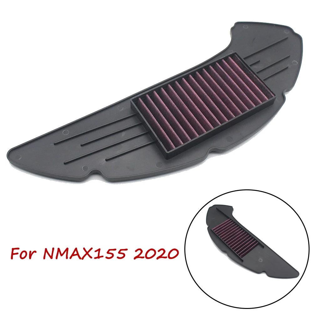 

Motorcycle Air Intake Filter Cleaner High Flow Non-woven Fabric Air Filter For Yamaha NMAX 155 NMAX155 N-MAX155 2020