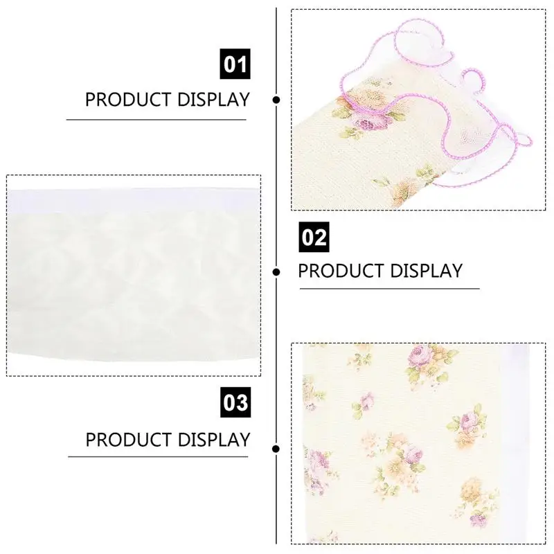 

2pcs Refrigerator Door Handle Cover Kitchen Appliance Decorative Lace Knob Cover