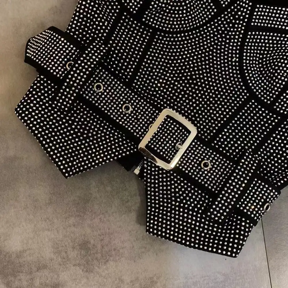 Майка женская блестящая в стиле панк бюстгальтер Бюстгальтер с драгоценными