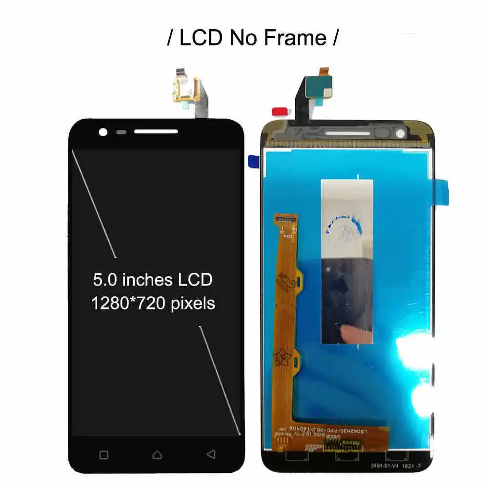5," ЖК-дисплей с рамкой для lenovo Vibe C2 K10a40, сенсорный экран, дигитайзер, сборка для lenovo C2 C 2, полный дисплей, новинка